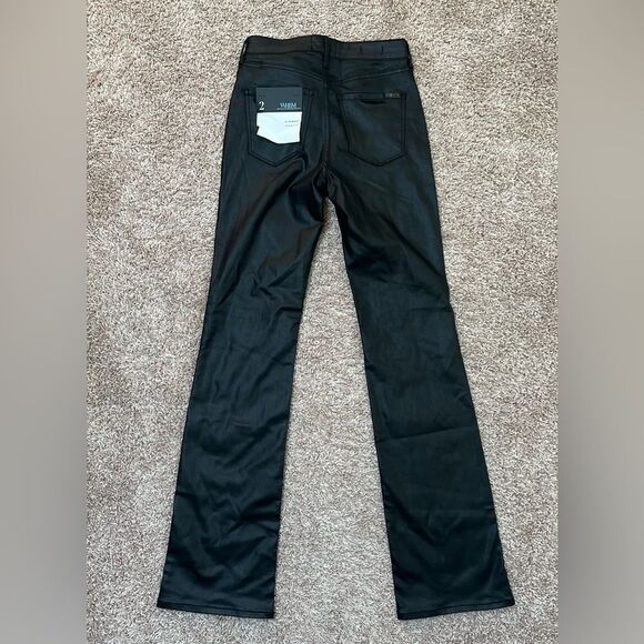 WHBM Coated Slim Bootcut High Rise Jeans - Picture 11 of 16
